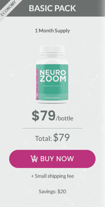 NeuroZoom Buy Single Bottle 30 Days Supply